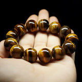 Natural AA Tiger Eye Bracelet 6mm 8mm 10mm 12mm Round Gemstone Beads