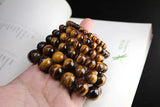 Natural AA Tiger Eye Bracelet 6mm 8mm 10mm 12mm Round Gemstone Beads