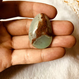 Natural Chrysoprase Bead Pendant, Irregular Gem Stone Pendant, 30mm+