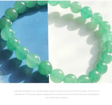 Natural Green Aventurine Bracelet 6mm 8mm 10mm 12mm Round Gemstone Beads