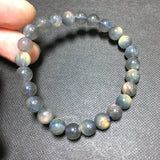 Natural Rainbow Labradorite Bracelet 6mm 8mm 10mm Round Gemstone Jewelry