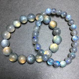 Natural Rainbow Labradorite Bracelet 6mm 8mm 10mm Round Gemstone Jewelry