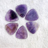 Amethyst Crystal Guitar Pick, Natural Stone Finger Pick