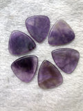 Amethyst Crystal Guitar Pick, Natural Stone Finger Pick
