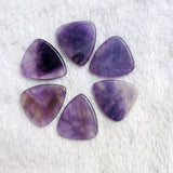 Amethyst Crystal Guitar Pick, Natural Stone Finger Pick