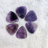 Amethyst Crystal Guitar Pick, Natural Stone Finger Pick