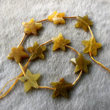 25mm Natural Yellow Cracked Agate Stars Gemstone Bead for Jewelry DIY