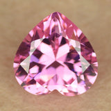 2*2~15*15mm Pink CZ Heart Brilliant Cut AAAAA Lab Grown Gems