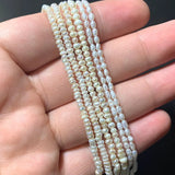 Natural Freshwater Pearl Rice Shape Spacer Beads for Jewelry Making