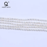 AA 2-3mm Rice Shape Freshwater Pearl Strand