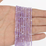 2/3mm Purple Angelite Stone Beads, Spacer Beads for Jewelry DIY