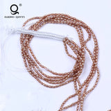 Champagne Freshwater Pearls 2-3mm Rice Shape Strands