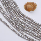 2.5-3mm Gray Freshwater Pearl Button Strands