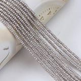 2.5-3mm Gray Freshwater Pearl Button Strands
