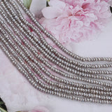 2.5-3mm Gray Freshwater Pearl Button Strands