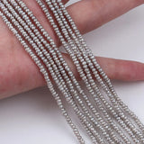 2.5-3mm Gray Freshwater Pearl Button Strands