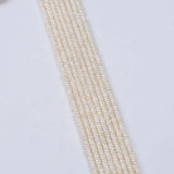 2.5-3mm Natural Freshwater Flat Pearls Beads Strand Jewelry Making