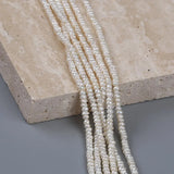 2.5-3mm Freshwater Flat Pearls Bead String Strand for Jewelry Making