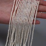 2.5-3mm Freshwater Flat Pearls Bead String Strand for Jewelry Making
