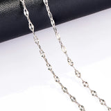 Stainless Steel Lips Chain Necklace 2.5mm Width
