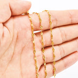 Stainless Steel Lips Chain Necklace 2.5mm Width