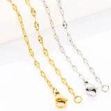 Stainless Steel Lips Chain Necklace 2.5mm Width