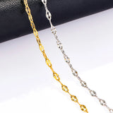 Stainless Steel Lips Chain Necklace 2.5mm Width