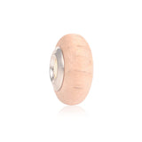 20 Pcs Mixed Colorful Retro Pattern Big Hole Pine Round Wooden Beads