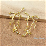 20 pcs Enamel Alloy Jewelry Branch Pendants for DIY Bracelet Necklace Making