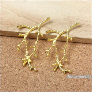 20 pcs Enamel Alloy Jewelry Branch Pendants for DIY Bracelet Necklace Making