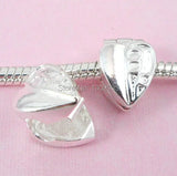 20 pcs Silver Plated Mix Clip Lock Stopper Space Beads