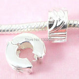 20 pcs Silver Plated Mix Clip Lock Stopper Space Beads
