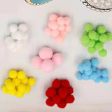 200 Mixed Pompom Plush Pom Poms DIY Sewing Decoration 10/15/20/25/30 MM