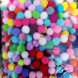200 Mixed Pompom Plush Pom Poms DIY Sewing Decoration 10/15/20/25/30 MM