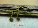 200 PCS Music Symbol Charms Pendant 11*15mm - Free Shipping