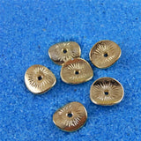 200PCS Round Small Metal Jewelry Making Beads Crafts Scrapbooking Accessory