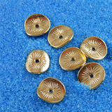 200PCS Round Small Metal Jewelry Making Beads Crafts Scrapbooking Accessory