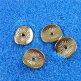 200PCS Round Small Metal Jewelry Making Beads Crafts Scrapbooking Accessory