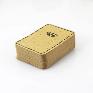 200Pcs Brown Paper Earrings Card Jewelry Display Hang Tag