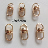 200pcs 19x8mm Eight-Shaped Buckle Key Chain Connection Diy Jewelry Accessories