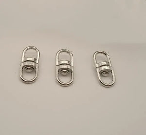 200pcs 19x8mm Eight-Shaped Buckle Key Chain Connection Diy Jewelry Accessories