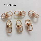 200pcs 19x8mm Eight-Shaped Buckle Key Chain Connection Diy Jewelry Accessories