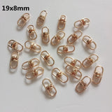200pcs 19x8mm Eight-Shaped Buckle Key Chain Connection Diy Jewelry Accessories