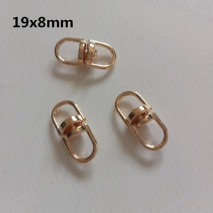 200pcs 19x8mm Eight-Shaped Buckle Key Chain Connection Diy Jewelry Accessories