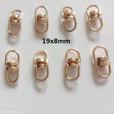 200pcs 19x8mm Eight-Shaped Buckle Key Chain Connection Diy Jewelry Accessories