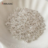 200pcs 2-3mm Crimp Beads 18K Plated DIY Jewelry Making Supplies