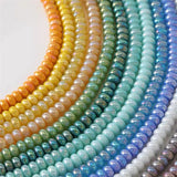 200pcs 8mm Glass Abacus Beads DIY Jewelry Accessory