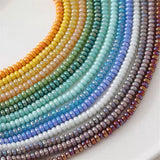 200pcs 8mm Glass Abacus Beads DIY Jewelry Accessory