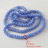200pcs 8mm Glass Abacus Beads DIY Jewelry Accessory