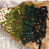 200pcs Bamboo Joint Shape Resin Beads for DIY Jewelry Earrings